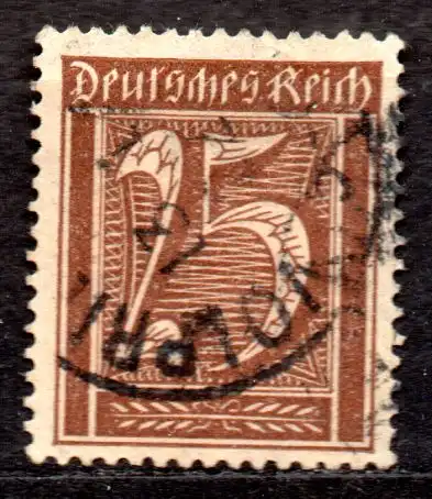 Deutsches Reich, Mi-Nr. 161 gest., WZ Rauten