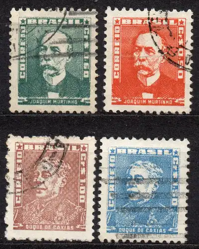 Brasilien, Mi-Nr. 853, 854, 855 + 856 gest., Persönlichkeiten