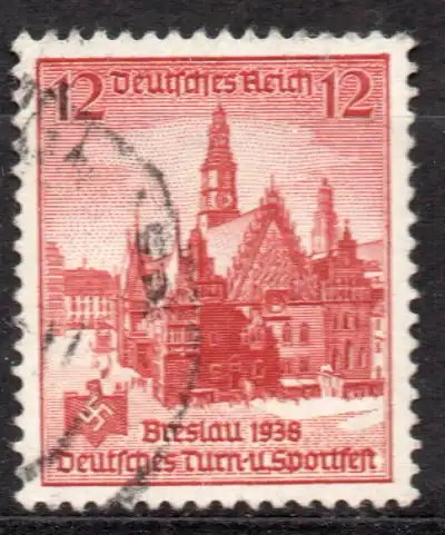 Deutsches Reich, Mi-Nr. 666 gest., Deutsches Turn- und Sportfest Breslau