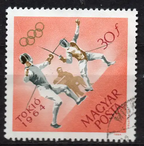 Ungarn, Mi-Nr. 2031 gest., Olympische Sommerspiele Tokio 1964