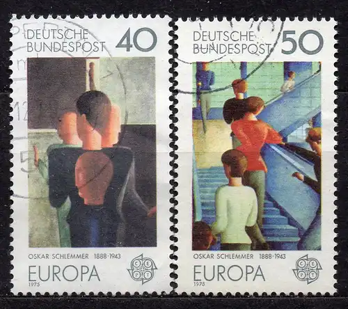 BRD, Mi-Nr. 840 - 841 gest., kompl., Europa CEPT 1975