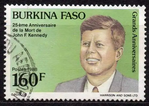 Burkina Faso, Mi-Nr. 1192 gest., John F. Kennedy