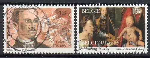 Belgien, Mi-Nr. 2621 - 2622 gest., kompl., 100. Todestag von Guillaume Lekeu