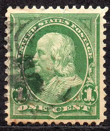 USA, Mi-Nr. 126 gest., Benjamin Franklin