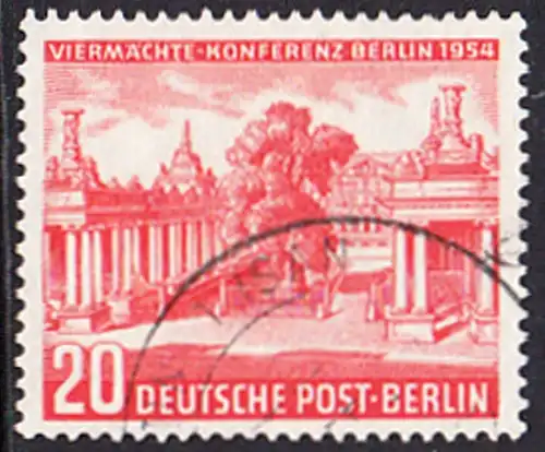 BERLIN 1954 Michel-Nummer 116 gestempelt EINZELMARKE (b)