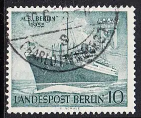 BERLIN 1955 Michel-Nummer 126 gestempelt EINZELMARKE (d)