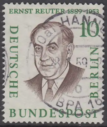 BERLIN 1957 Michel-Nummer 165 gestempelt EINZELMARKE (f)