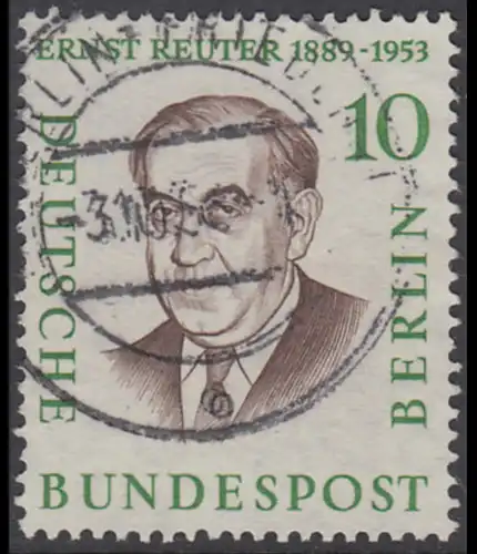 BERLIN 1957 Michel-Nummer 165 gestempelt EINZELMARKE (g)