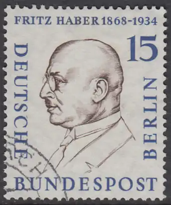 BERLIN 1957 Michel-Nummer 166 gestempelt EINZELMARKE (b)