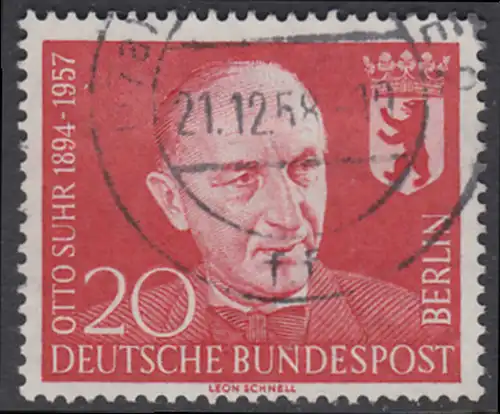 BERLIN 1958 Michel-Nummer 181 gestempelt EINZELMARKE (b)