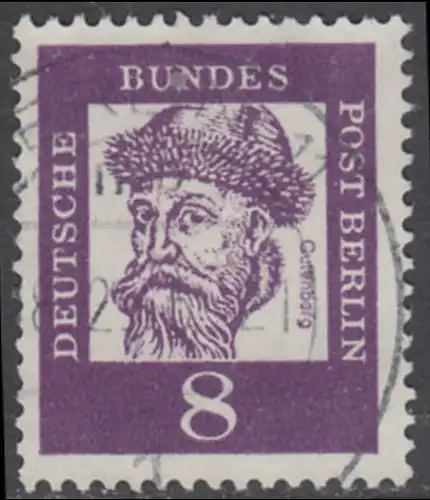 BERLIN 1961 Michel-Nummer 201 gestempelt EINZELMARKE (n)