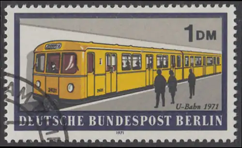 BERLIN 1971 Michel-Nummer 384 gestempelt EINZELMARKE (l)