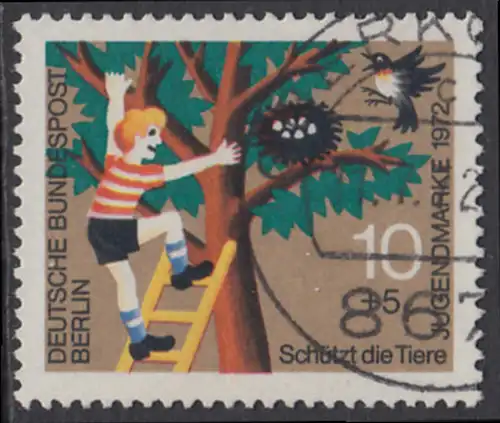 BERLIN 1972 Michel-Nummer 418 gestempelt EINZELMARKE (f)