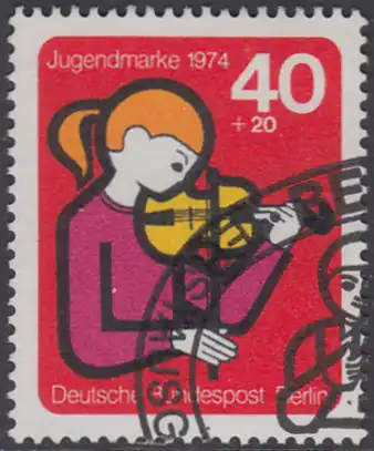 BERLIN 1974 Michel-Nummer 470 gestempelt EINZELMARKE (d)