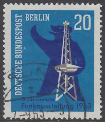 BERLIN 1963 Michel-Nummer 232 gestempelt EINZELMARKE (p)
