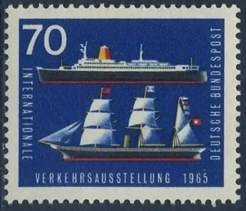 BUND 1965 Michel-Nummer 0474 postfrisch EINZELMARKE