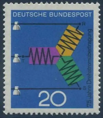 BUND 1966 Michel-Nummer 0521 postfrisch EINZELMARKE