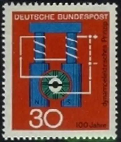 BUND 1966 Michel-Nummer 0522 postfrisch EINZELMARKE