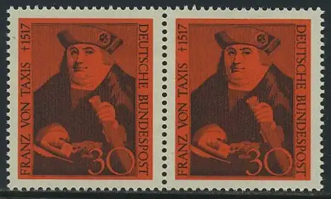 BUND 1967 Michel-Nummer 0535 postfrisch horiz.PAAR