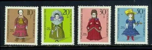 BUND 1968 Michel-Nummer 0571-0574 postfrisch SATZ(4) EINZELMARKEN