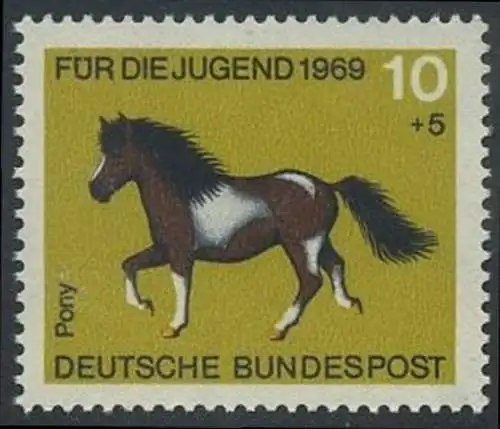 BUND 1969 Michel-Nummer 0578 postfrisch EINZELMARKE