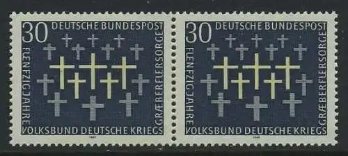 BUND 1969 Michel-Nummer 0586 postfrisch horiz.PAAR