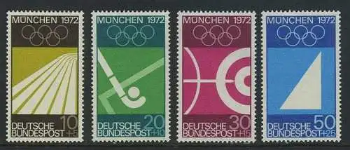 BUND 1969 Michel-Nummer 0587-0590 postfrisch SATZ(4) EINZELMARKEN