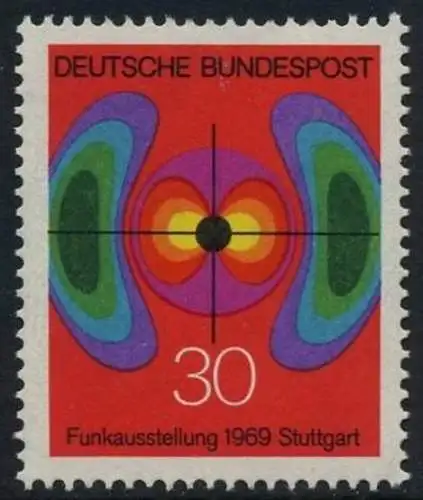 BUND 1969 Michel-Nummer 0599 postfrisch EINZELMARKE