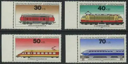 BUND 1975 Michel-Nummer 0836-0839 postfrisch SATZ(4) EINZELMARKEN RÄNDER links