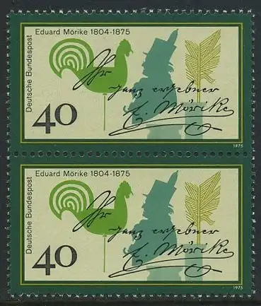 BUND 1975 Michel-Nummer 0842 postfrisch vert.PAAR