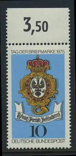 BUND 1975 Michel-Nummer 0866 postfrisch EINZELMARKE RAND oben (a)