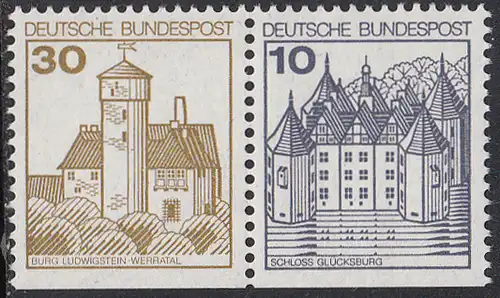 BUND 1977 Michel-Nummer 0914Z postfrisch horiz.PAAR (W62)