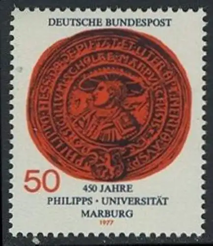 BUND 1977 Michel-Nummer 0939 postfrisch EINZELMARKE