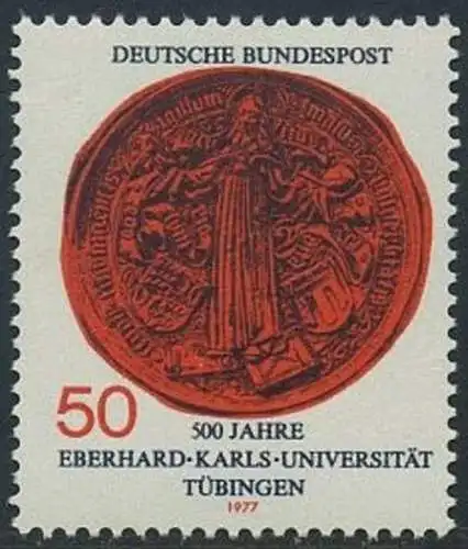 BUND 1977 Michel-Nummer 0946 postfrisch EINZELMARKE