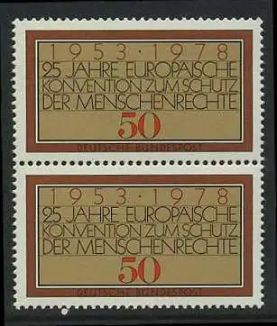 BUND 1978 Michel-Nummer 0979 postfrisch vert.PAAR