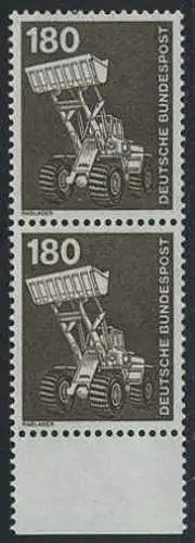 BUND 1978 Michel-Nummer 0993 postfrisch vert.PAAR RAND unten