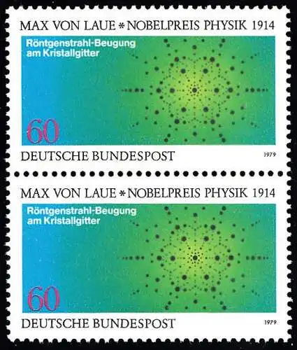 BUND 1979 Michel-Nummer 1021 postfrisch vert.PAAR