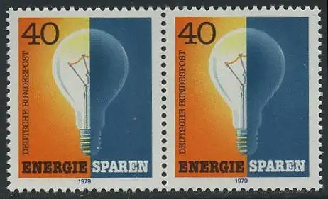 BUND 1979 Michel-Nummer 1031 postfrisch horiz.PAAR