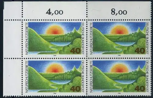 BUND 1980 Michel-Nummer 1052 postfrisch BLOCK ECKRAND oben links