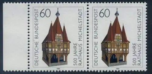 BUND 1984 Michel-Nummer 1200 postfrisch horiz.PAAR RAND links