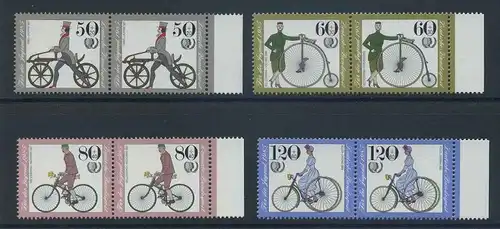 BUND 1985 Michel-Nummer 1242-1245 postfrisch SATZ(4) horiz.PAARE RÄNDER rechts