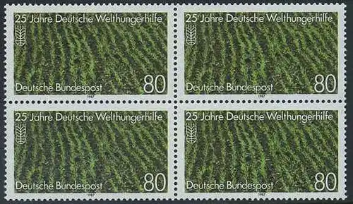 BUND 1987 Michel-Nummer 1345 postfrisch BLOCK