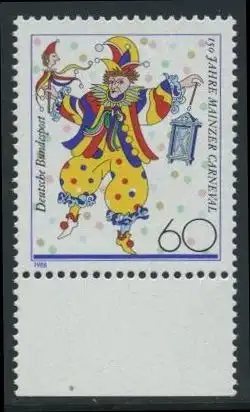 BUND 1988 Michel-Nummer 1349 postfrisch EINZELMARKE RAND unten