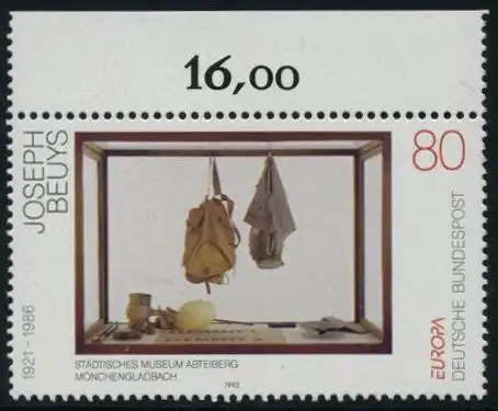 BUND 1993 Michel-Nummer 1673 postfrisch EINZELMARKE RAND oben