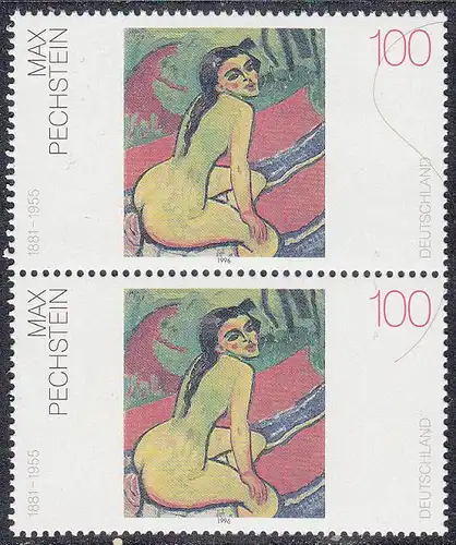 BUND 1996 Michel-Nummer 1843 postfrisch vert.PAAR