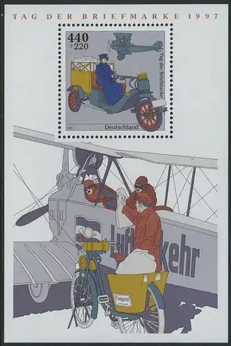 BUND 1997 Michel-Nummer 1947 postfrisch BOGEN(1) -Blockausgabe 41-