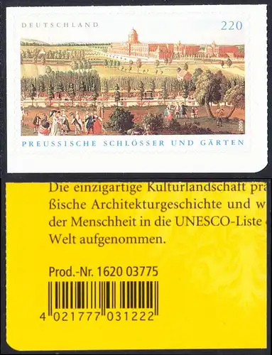 BUND 2005 Michel-Nummer 2499 postfrisch EINZELMARKE mit EAN -aus MH/selbstklebend-