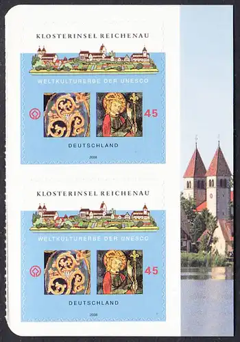 BUND 2008 Michel-Nummer 2642 postfrisch vert.PAAR m/Rand -aus MH/selbstklebend-