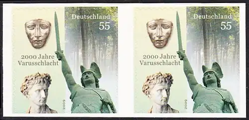 BUND 2009 Michel-Nummer 2741 postfrisch horiz.PAAR -aus MH/selbstklebend-