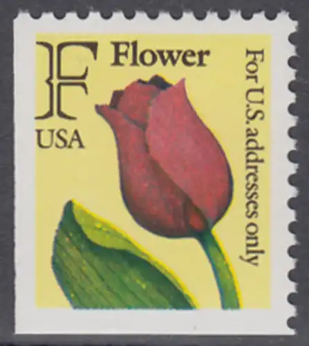 USA Michel 2116D / Scott 2519 postfrisch EINZELMARKE (links & unten ungezähnt) - Tulpe